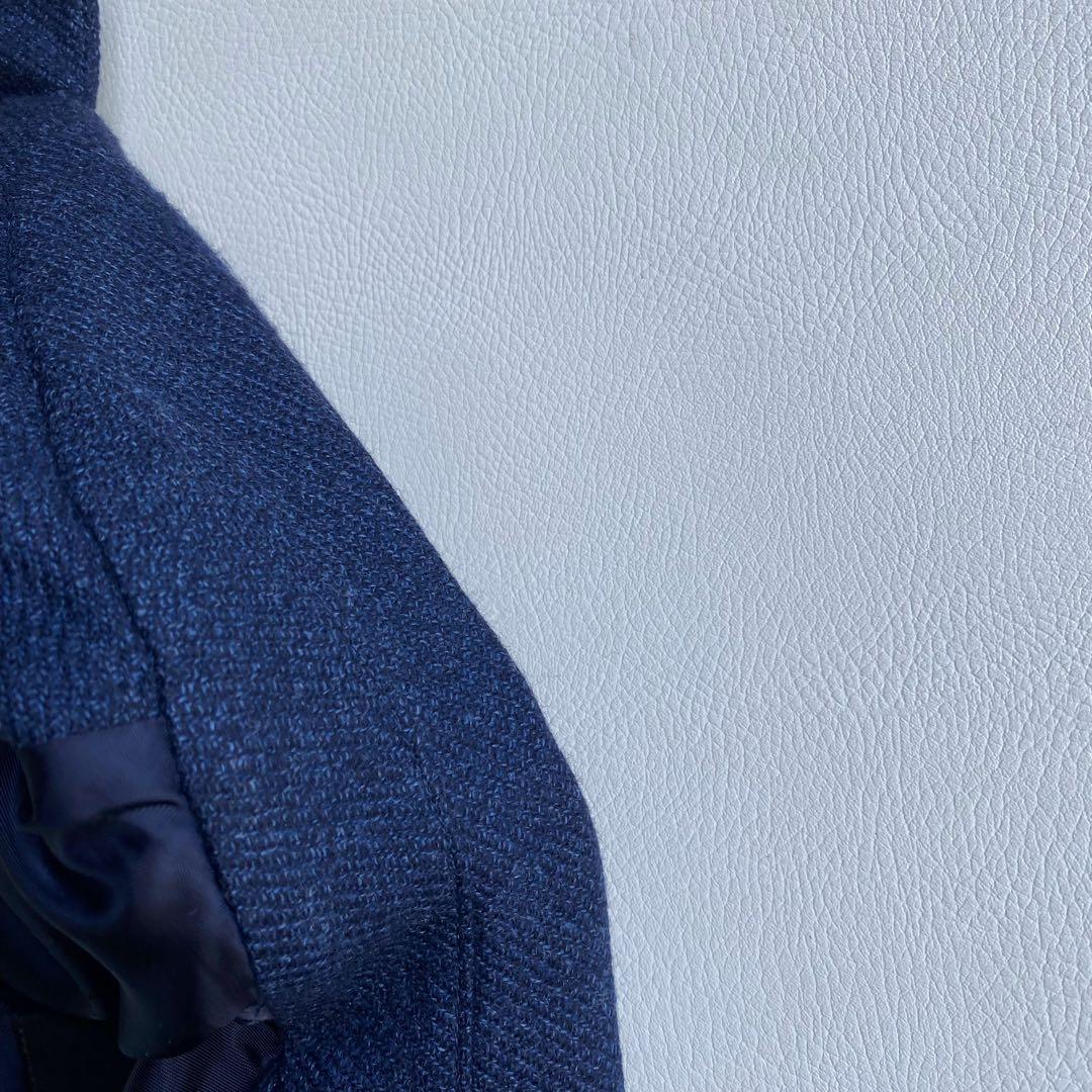 【未使用近/ロロピアーナ】マッキントッシュ ダンケルド ML 38 毛絹 紺