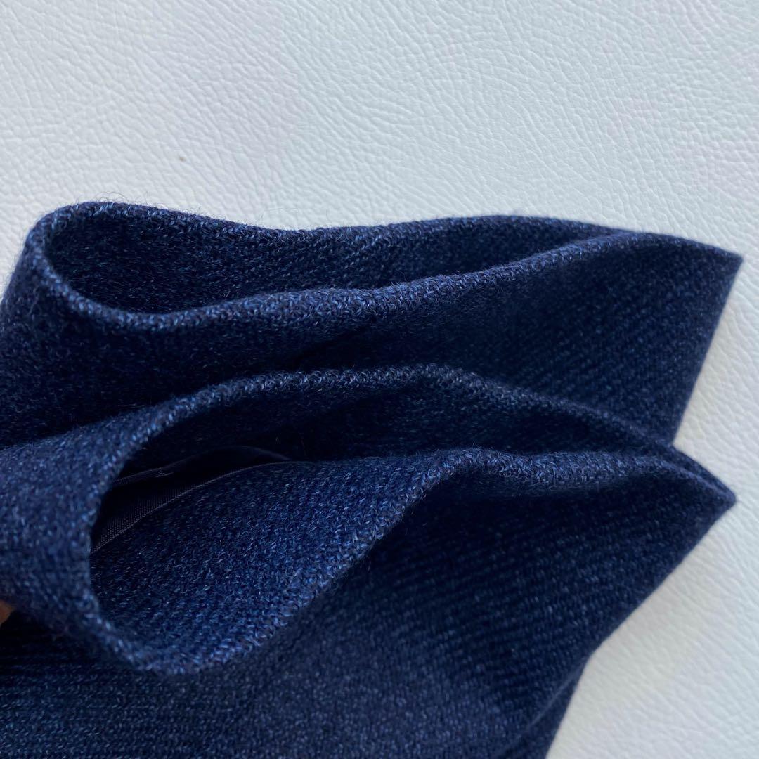 【未使用近/ロロピアーナ】マッキントッシュ ダンケルド ML 38 毛絹 紺