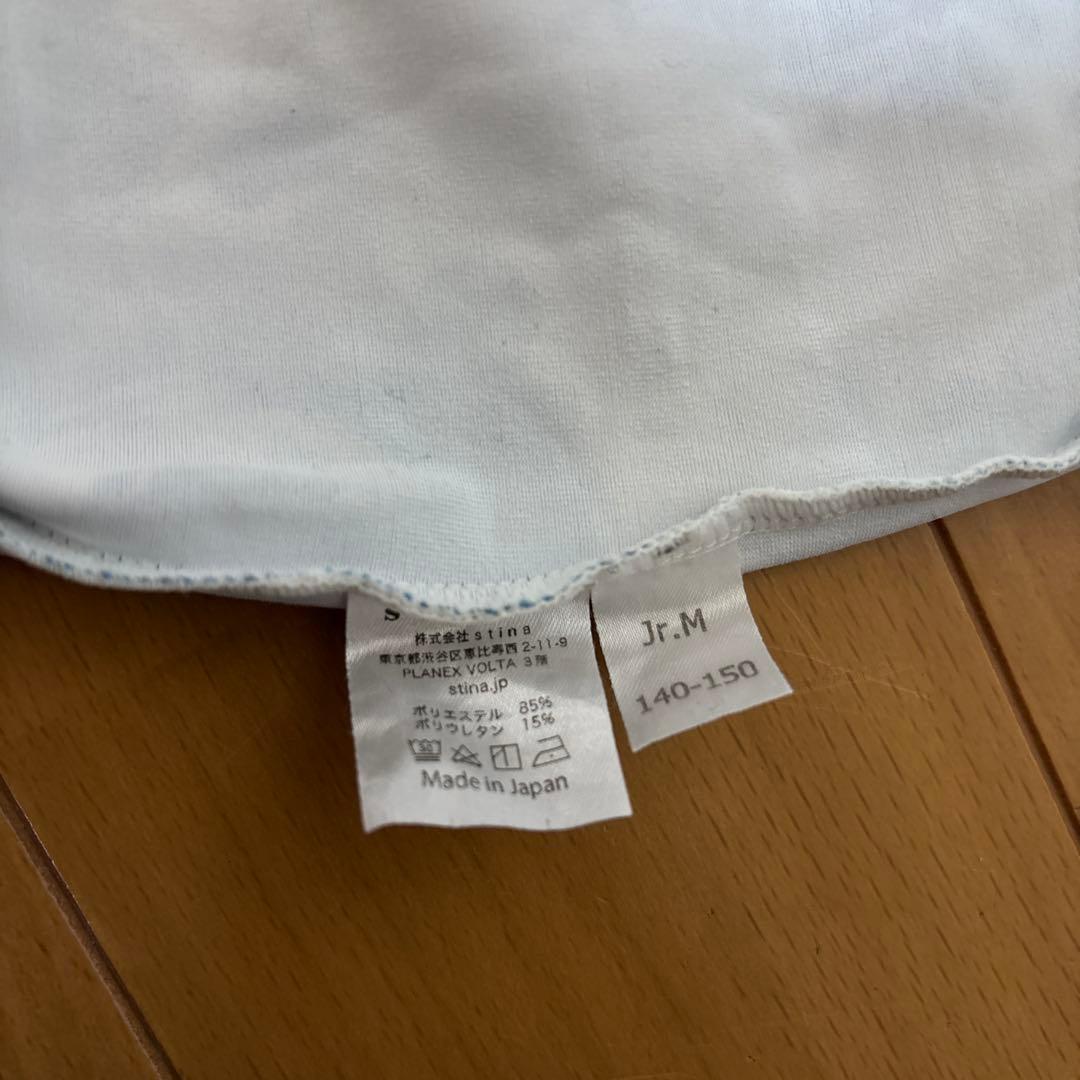 stina ブルー花柄 バレエレオタード ジュニア M 140〜150 - メルカリ