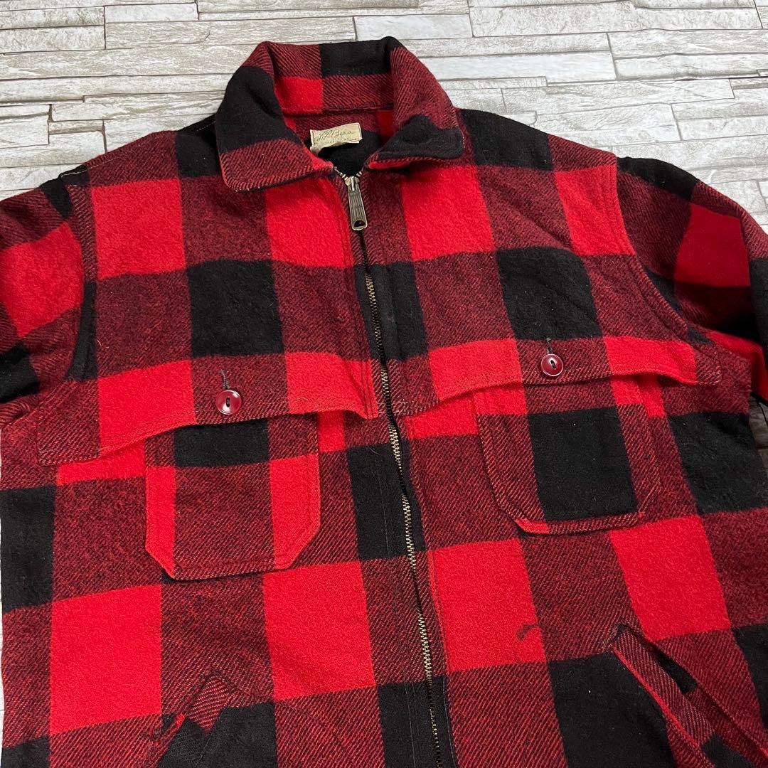 50s 60s L.L.Bean ウールジャケット チェック ヴィンテージ