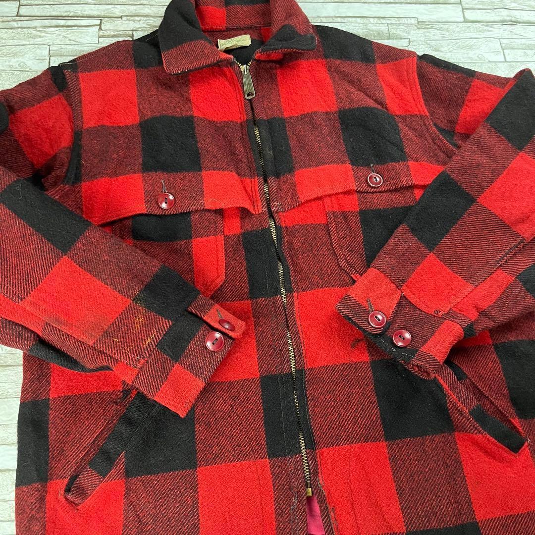 50s 60s L.L.Bean ウールジャケット チェック ヴィンテージ