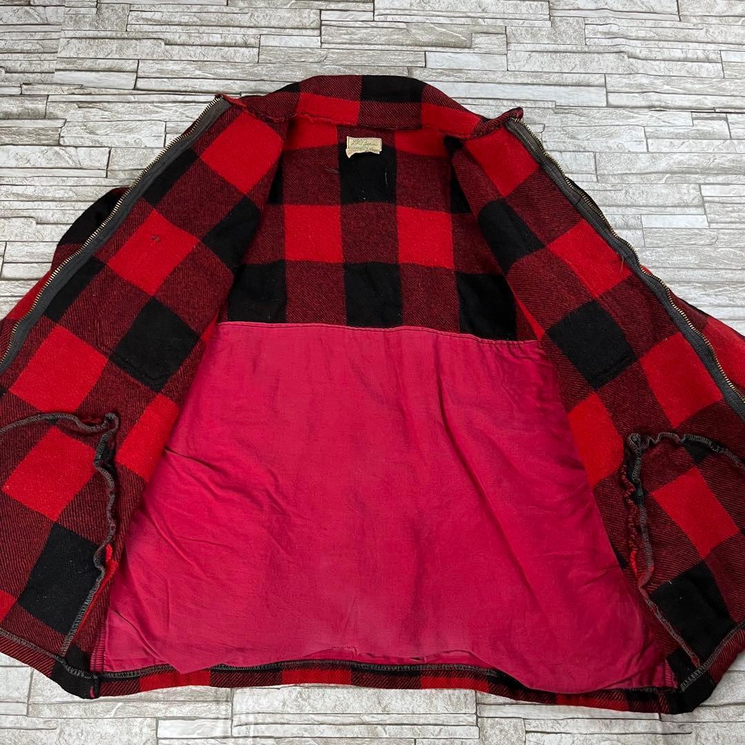 50s 60s L.L.Bean ウールジャケット チェック ヴィンテージ