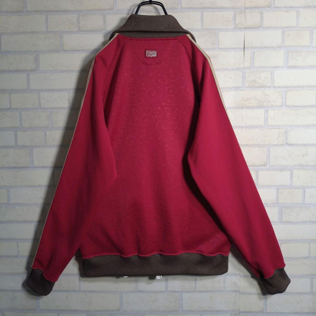 オニツカタイガー★和柄 虎 刺繍ロゴ ワッペン 切替 トラックジャケット L