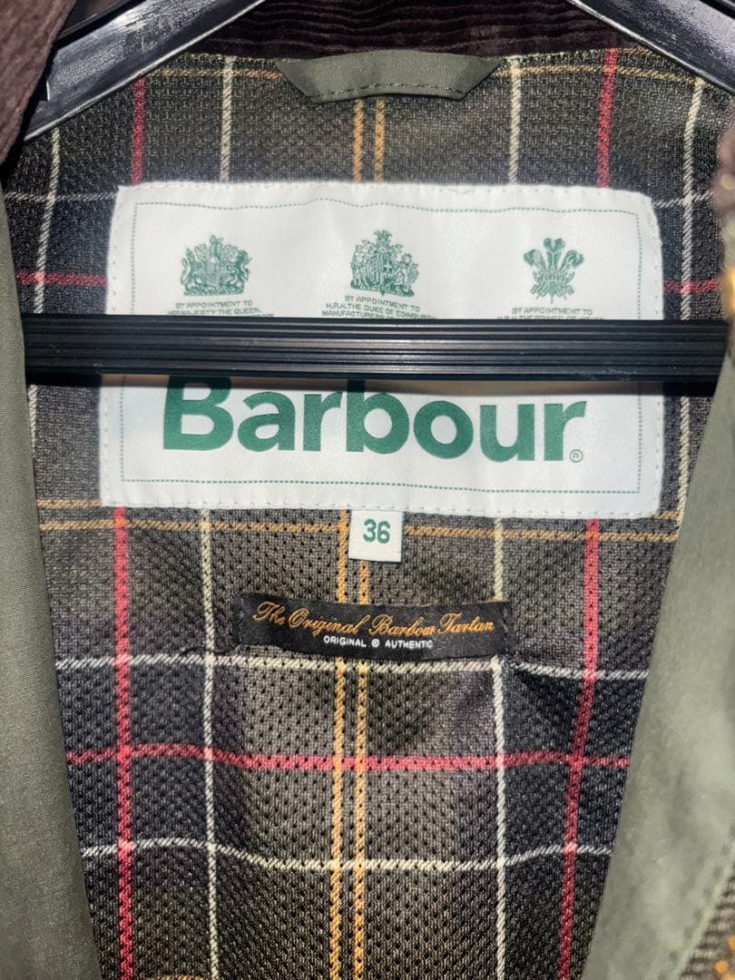 Barbour Burghley OS ロングコート 36