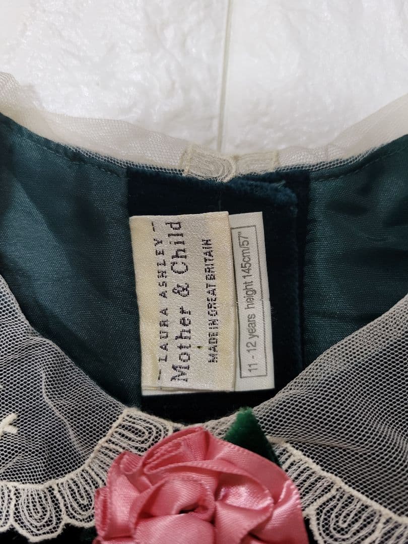 Laura Ashley Mother & Childベロアワンピース140cm