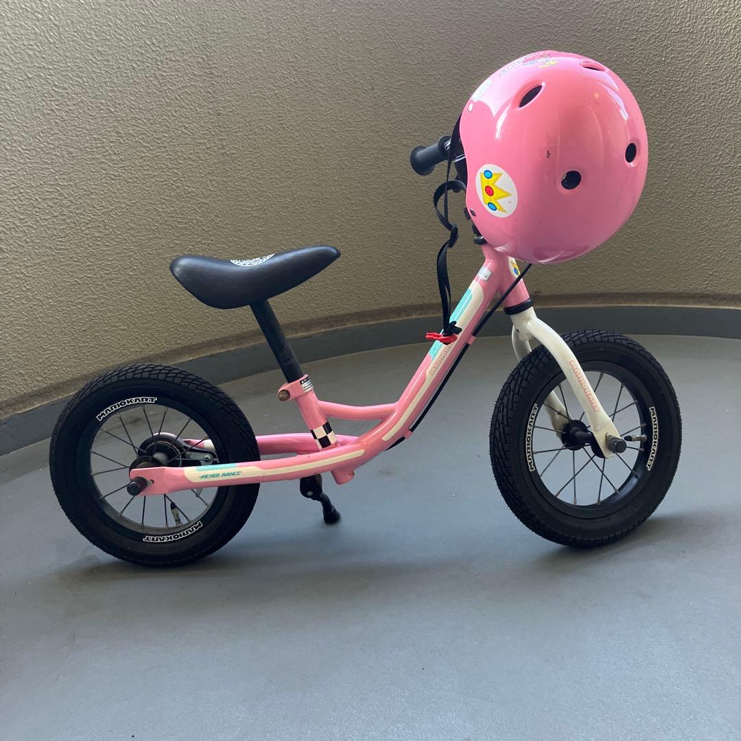 『中古、長久手市付近限定』　アサヒ　ピーチ姫　ストライダー　ヘルメット付き