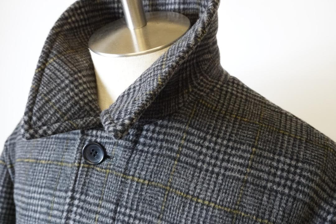 別注ペンドルトン ウール ステンカラーコート グレンチェック M