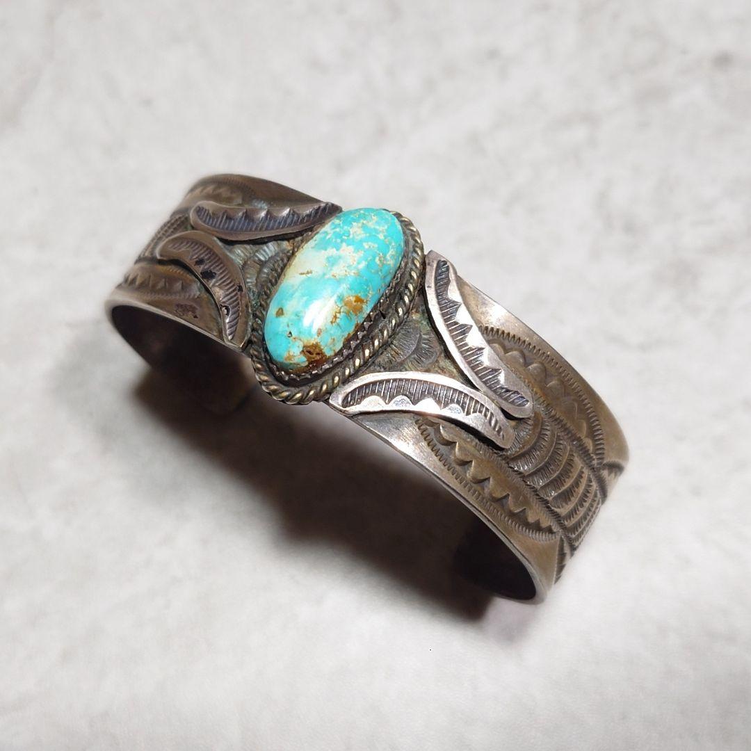 NAVAJO ナバホ Rick Martinez ターコイズバングル 925