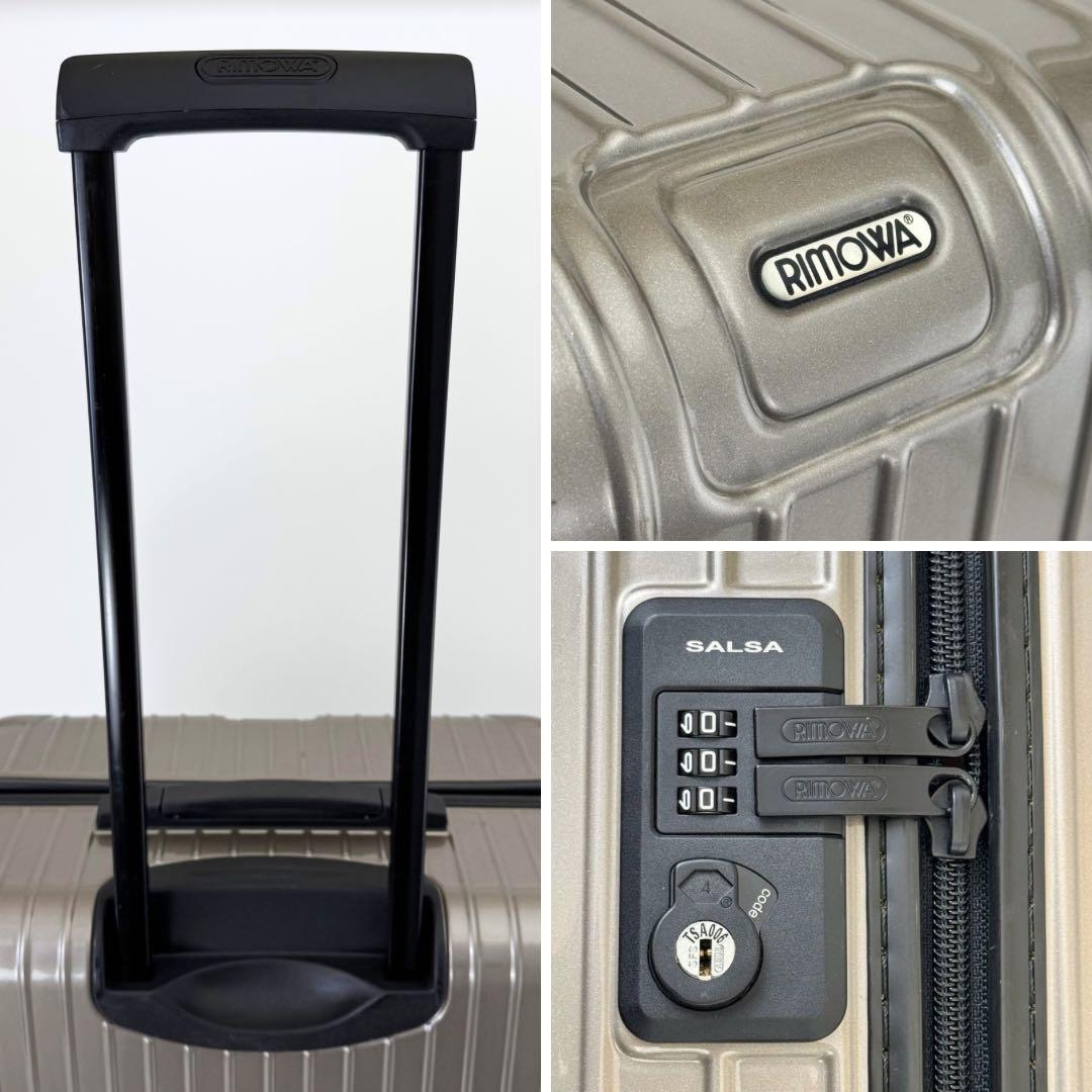 美品 リモワ サルサ 87L 4輪 TSAロック チェックインL プロセコ