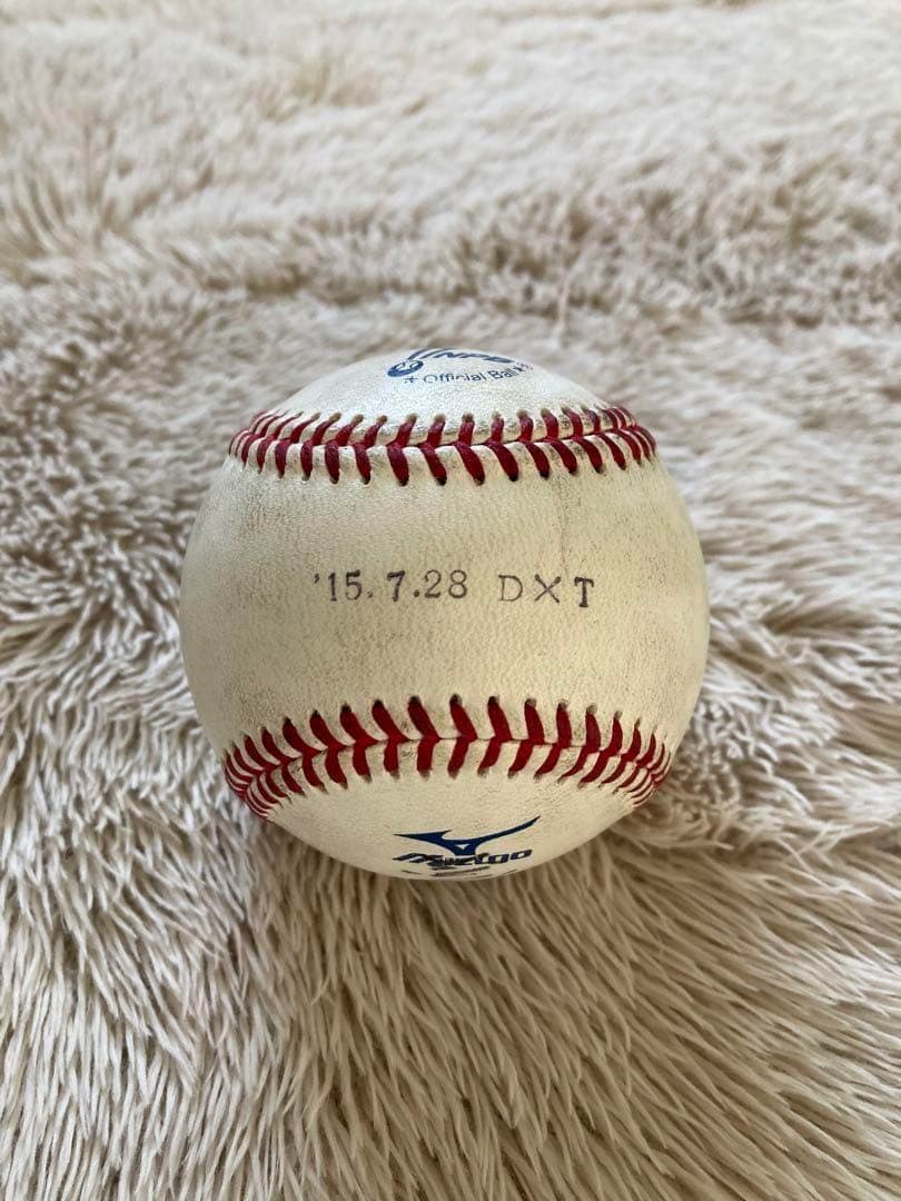 希少 谷繁元信 日本記録 3018試合出場 7／28 実使用球＆直筆サイン レア