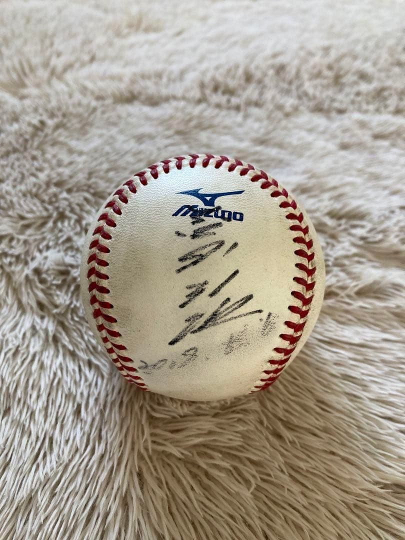 希少 谷繁元信 日本記録 3018試合出場 7／28 実使用球＆直筆サイン レア