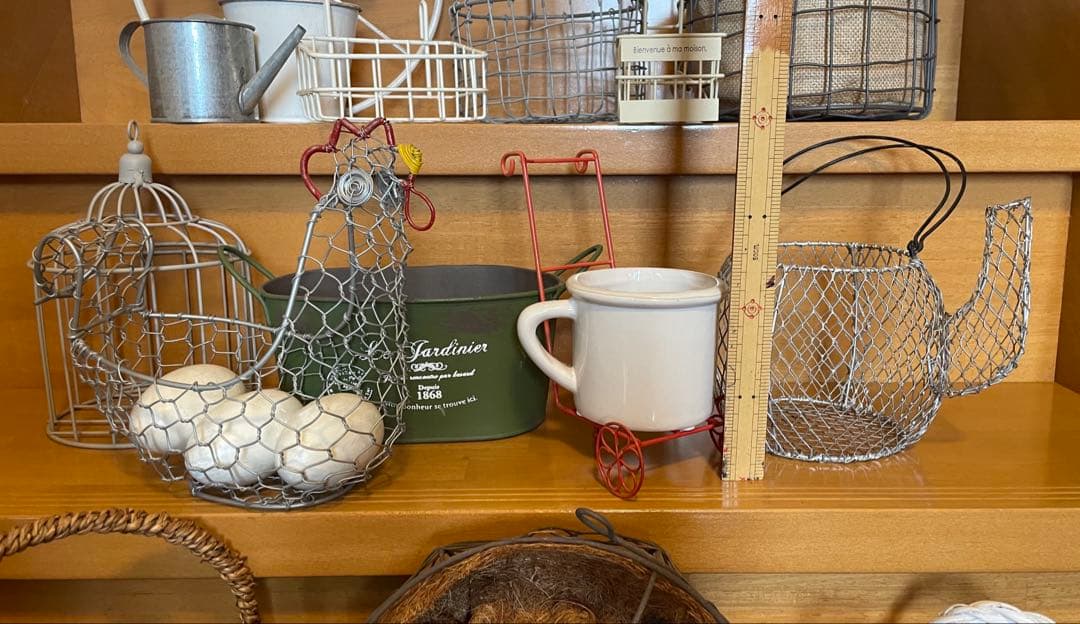 ガーデニング　ワイヤーバスケットセット　16点