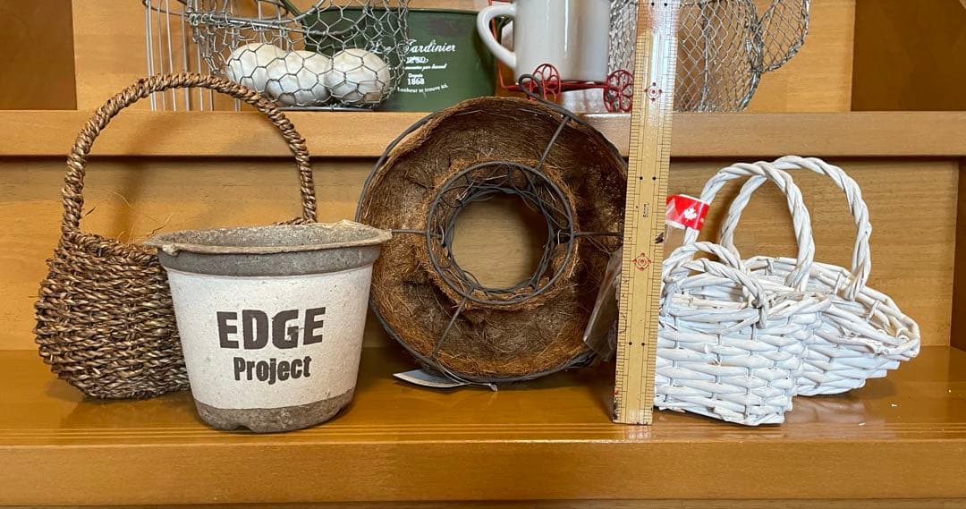 ガーデニング　ワイヤーバスケットセット　16点