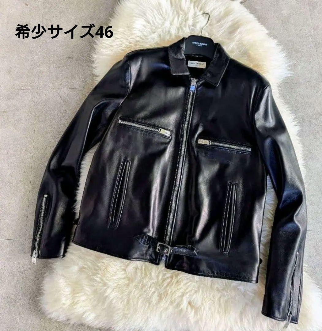46・エディ期】SAINT LAURENT ラムレザー キース型 黒 極美品 - メルカリ