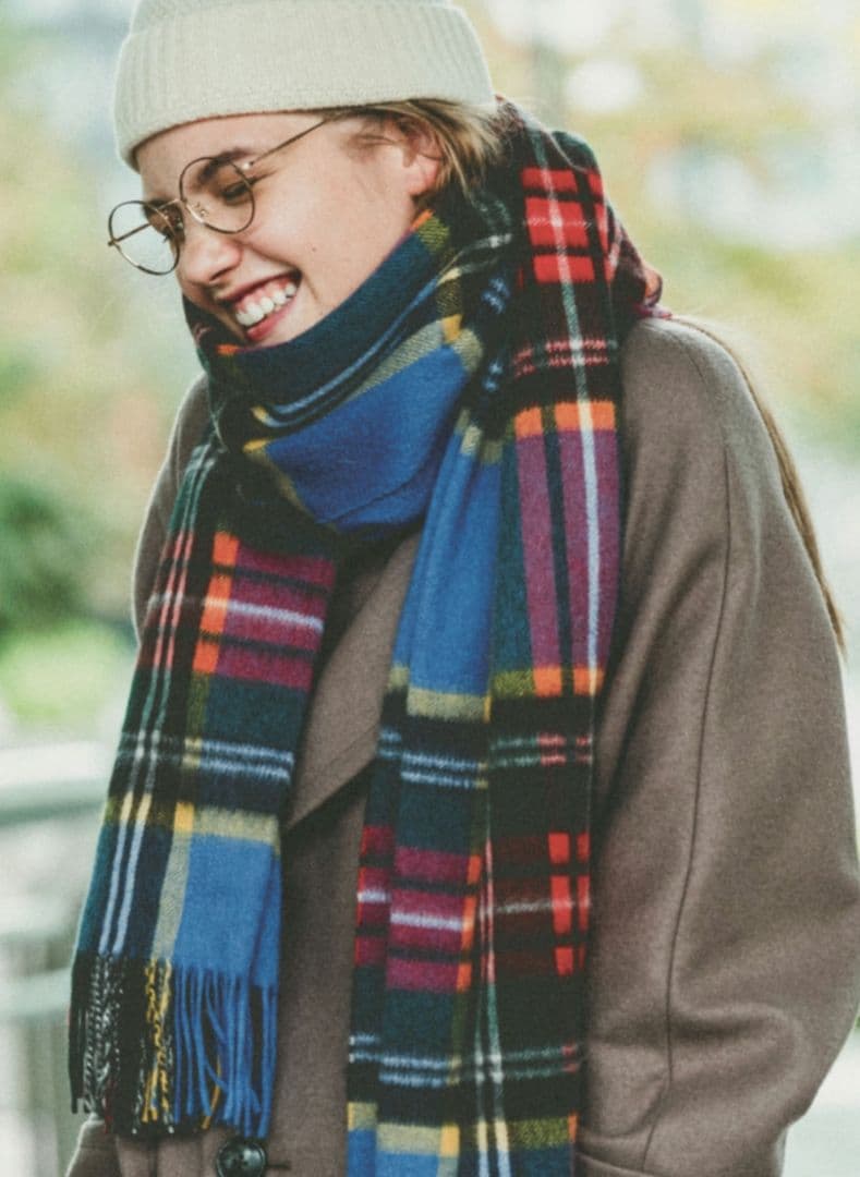 Joshua Ellis ジョシュアエリス　大判ストール　カシミヤ100%