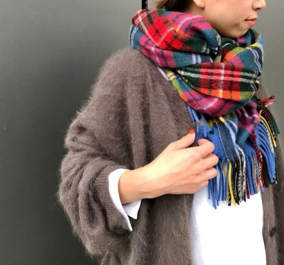 Joshua Ellis ジョシュアエリス　大判ストール　カシミヤ100%