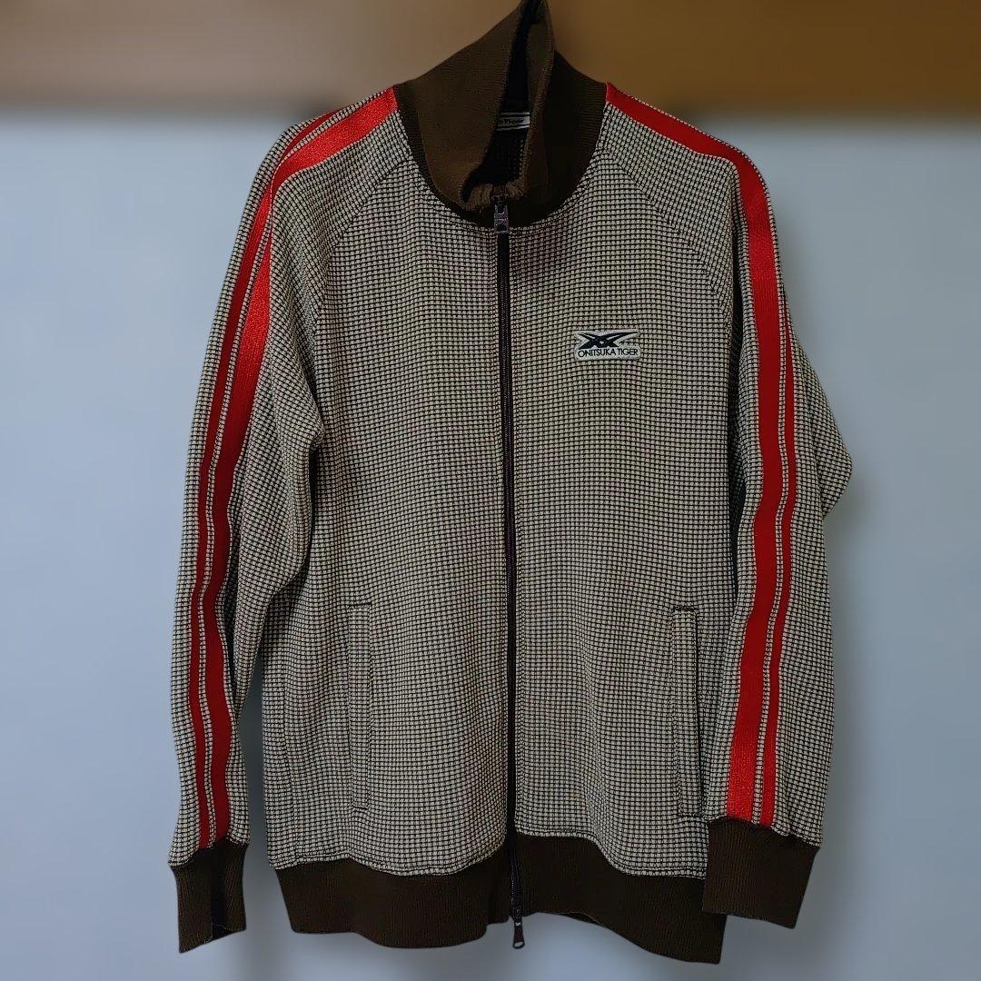 Onitsuka Tiger チェック柄 トラックジャケット ジャージ Tiger