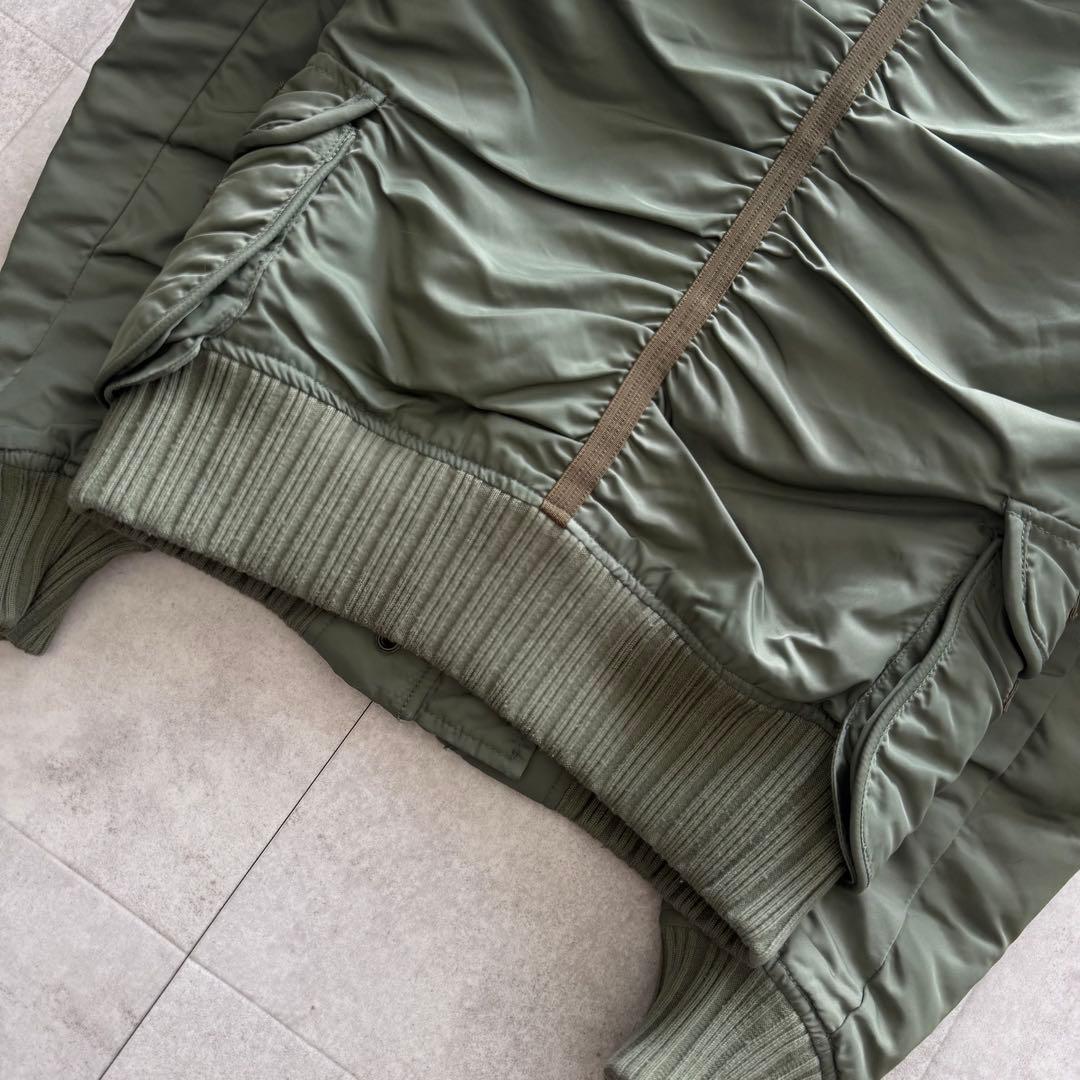 AVIREX Y2K ミリタリージャケット N-2B カーキ ファー S - メルカリ