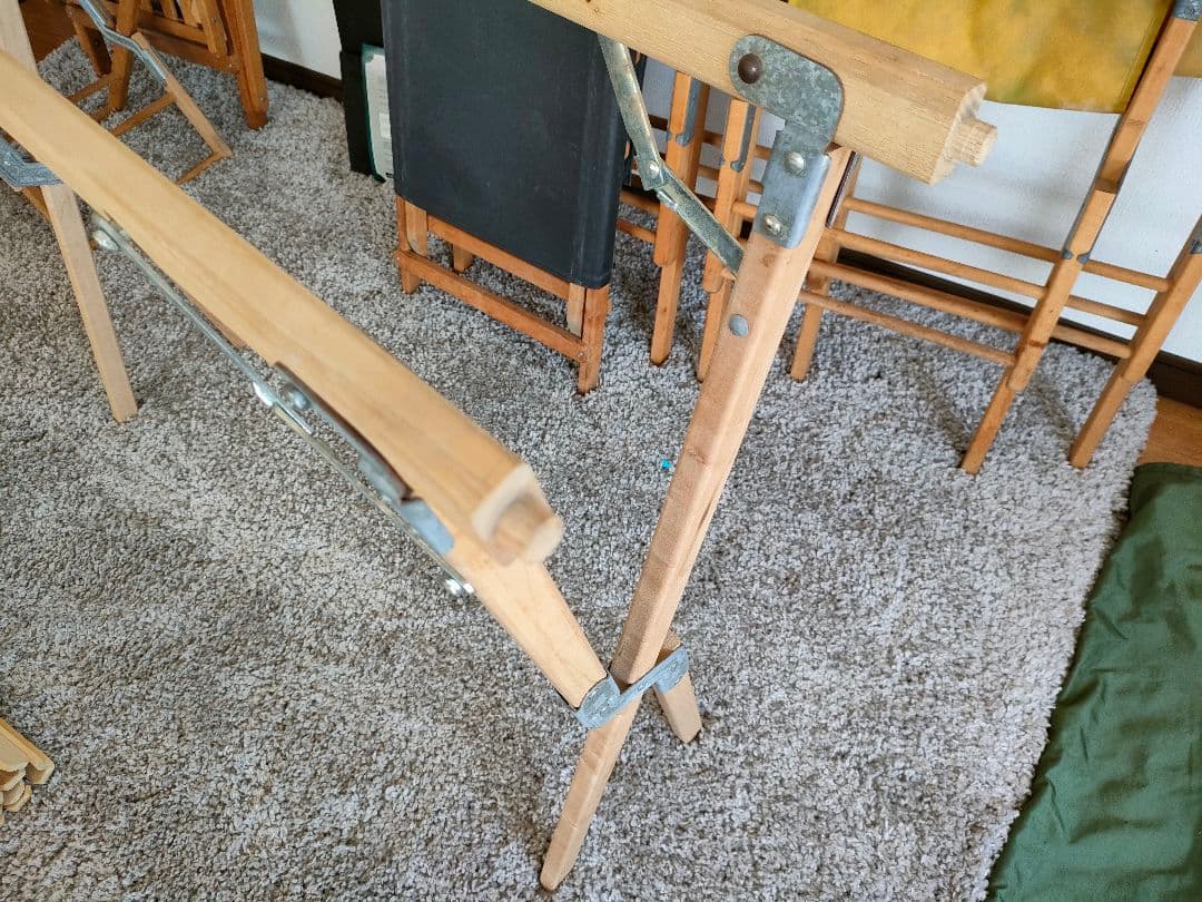 Momuです。　木製キャンプテーブル 収納バッグ付き