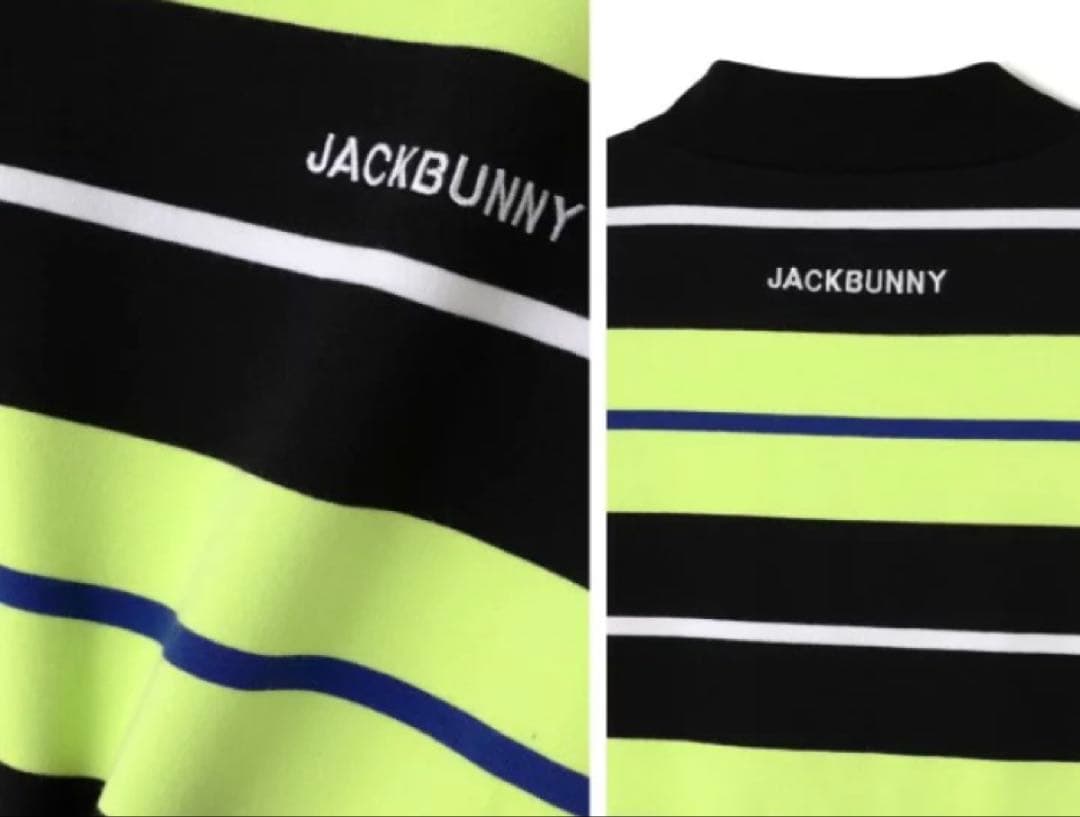 新品 ジャックバニー カラフルボーダーコットンテリー 長袖シャツ(6)サイズLL