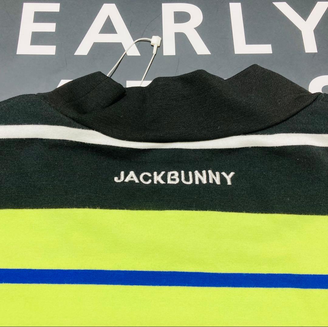 新品 ジャックバニー カラフルボーダーコットンテリー 長袖シャツ(6)サイズLL