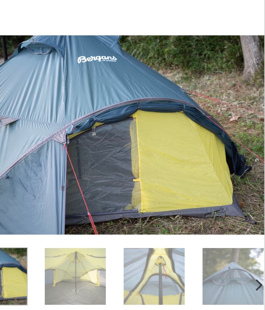 新品未使用品】Bergans Wiglo LT 4 Pers Tent ブルー - メルカリ