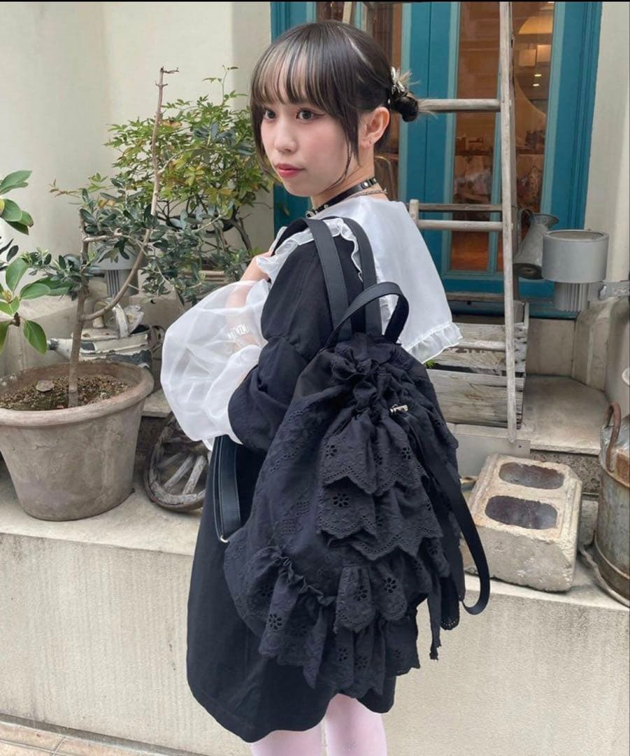 Candy stripper★リュックサック★フリルレース★超可愛い 極美品