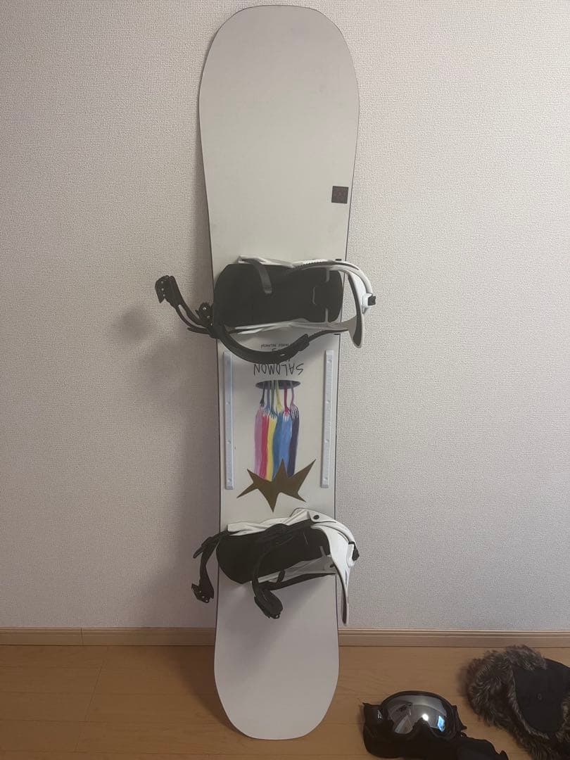 Salomon スノーボード+ビンディング小物+ウェア上下+ホットワックスセット