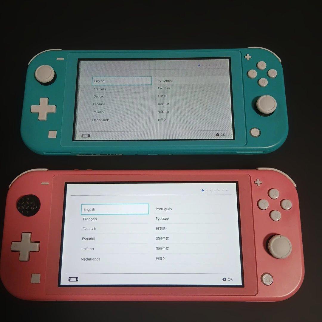 ジャンク Nintendo Switch Lite 2台 ターコイズ ピンク