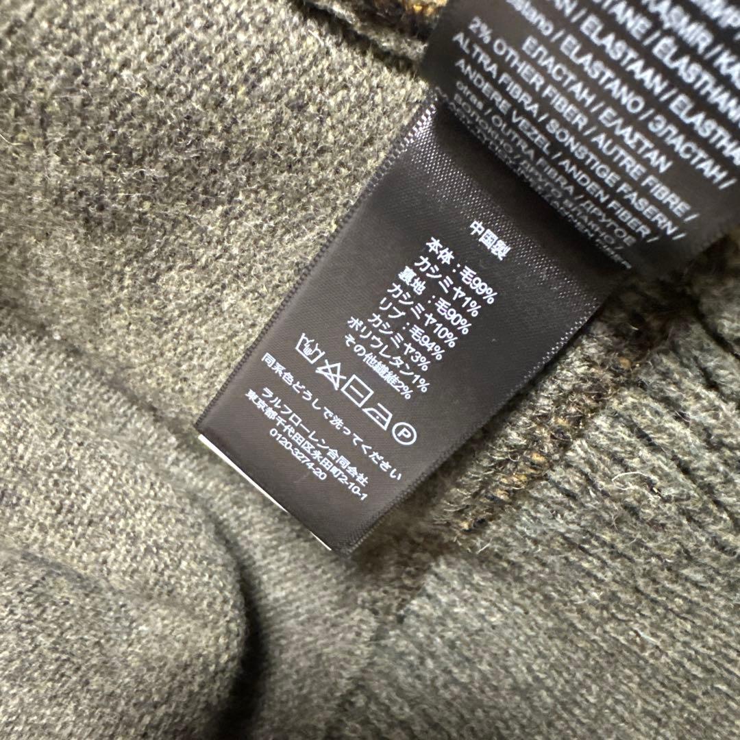 新品　RRL ダブルアールエル　パッチワーク ウールカシミヤセーター　XL