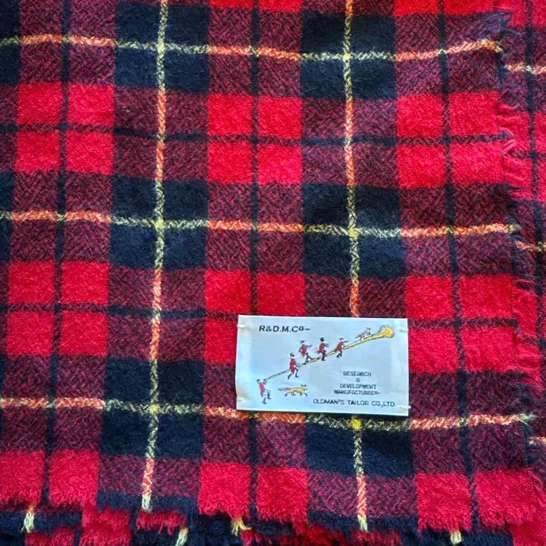 オールドマンズテーラー　ウール タータンチェック ブランケット