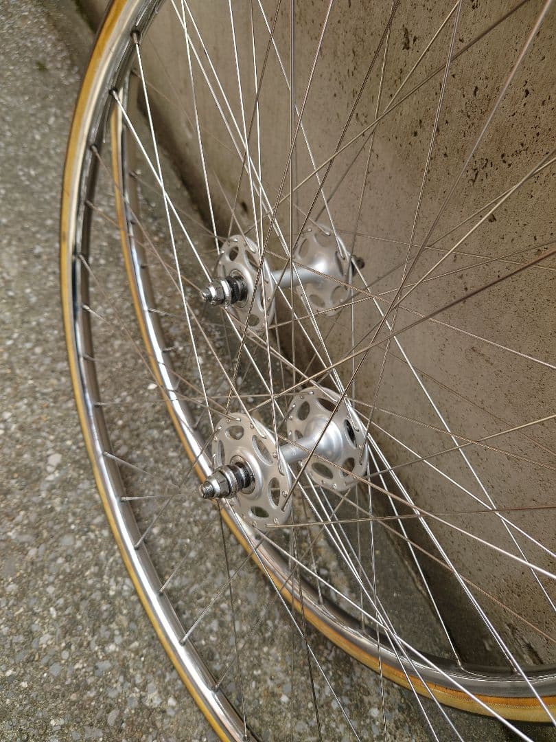 貴重　ピストホイール 前後セット　旧車ピストに