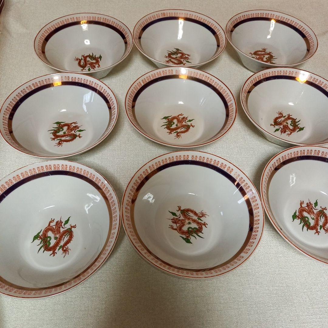 ラーメンどんぶりと他バラ売り可能レトロ食器あり‼️