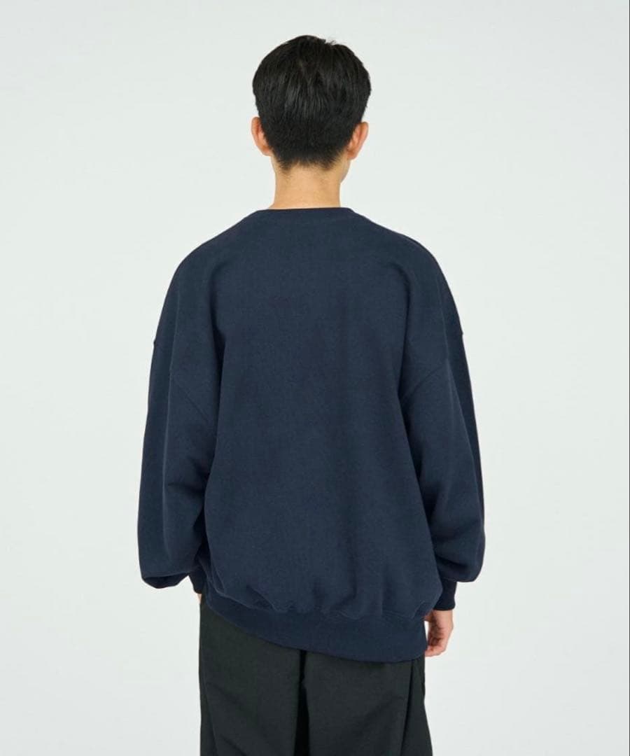 フレッシュサービス LIGHT OZ CREW NECK SWEAT NAVY