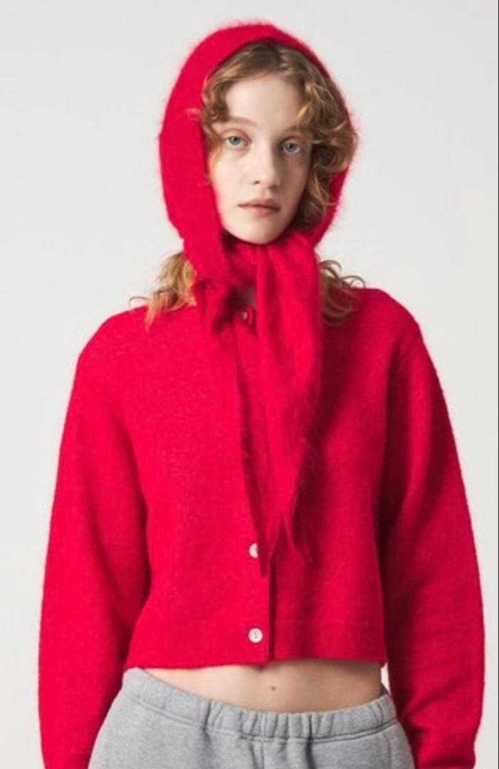 6(ROKU)カシミヤ フードストール