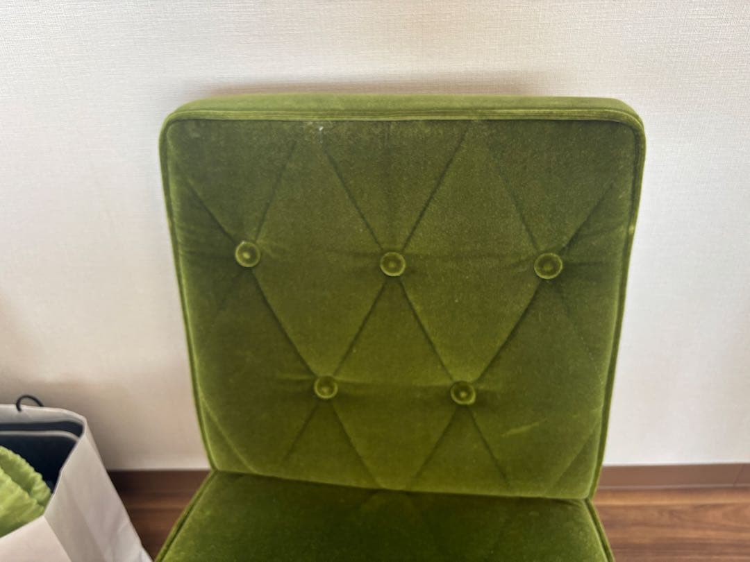 カリモク60 カフェチェア モケットグリーン