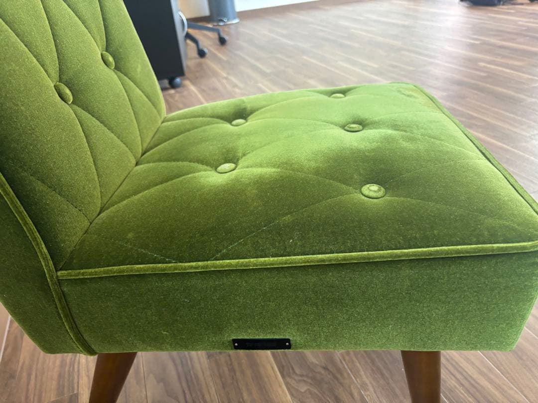 カリモク60 カフェチェア モケットグリーン