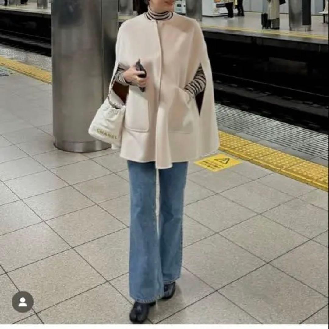 新品未使用 UNITED ARROWS バイカラーリバーケープ 38 - メルカリ