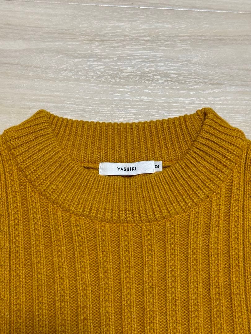 YASHIKI マスタードカラー ニット セーター サイズ2