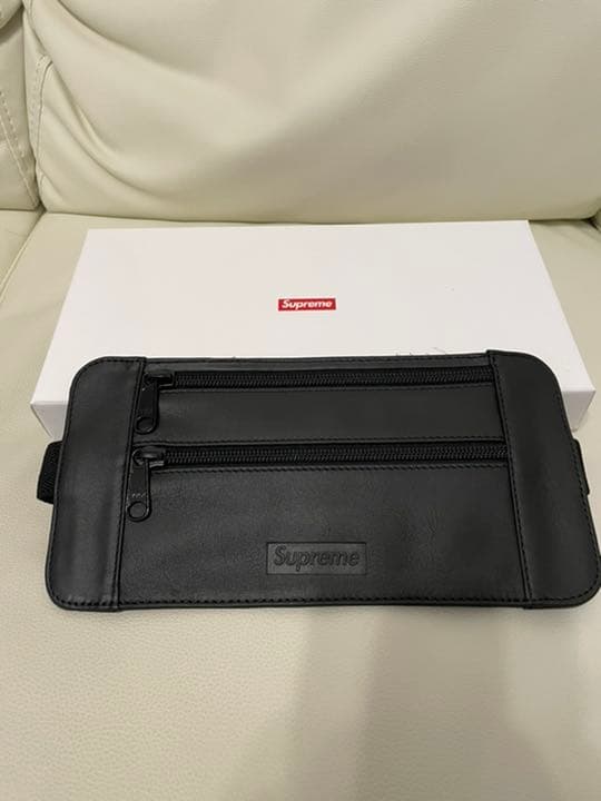 supreme 19ssレザーウエスト/ショルダーバッグ