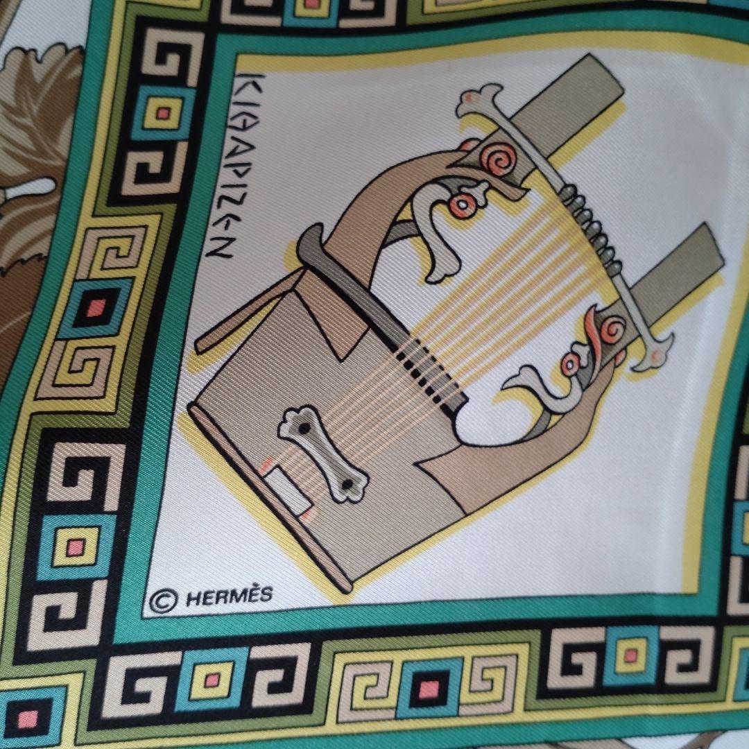 エルメス カレ 90 神々の音楽 HERMES シルク スカーフ - メルカリ