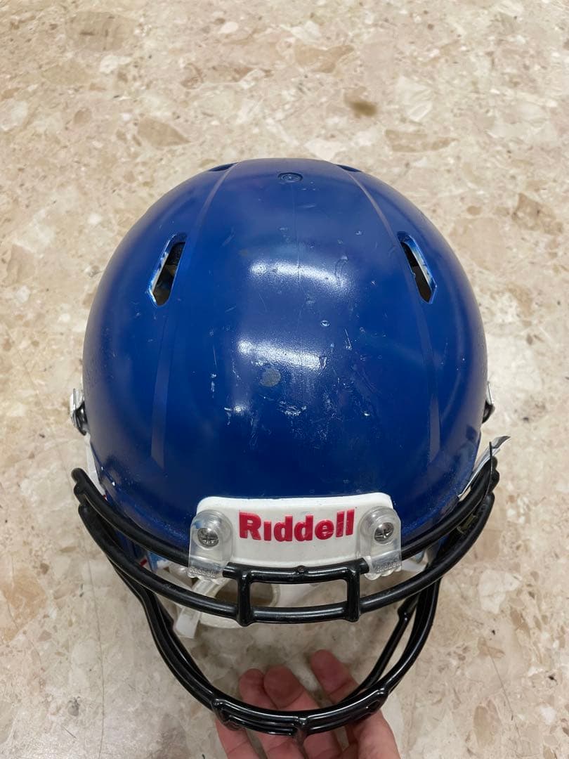 Riddell アメリカンフットボールヘルメット 青 - メルカリ