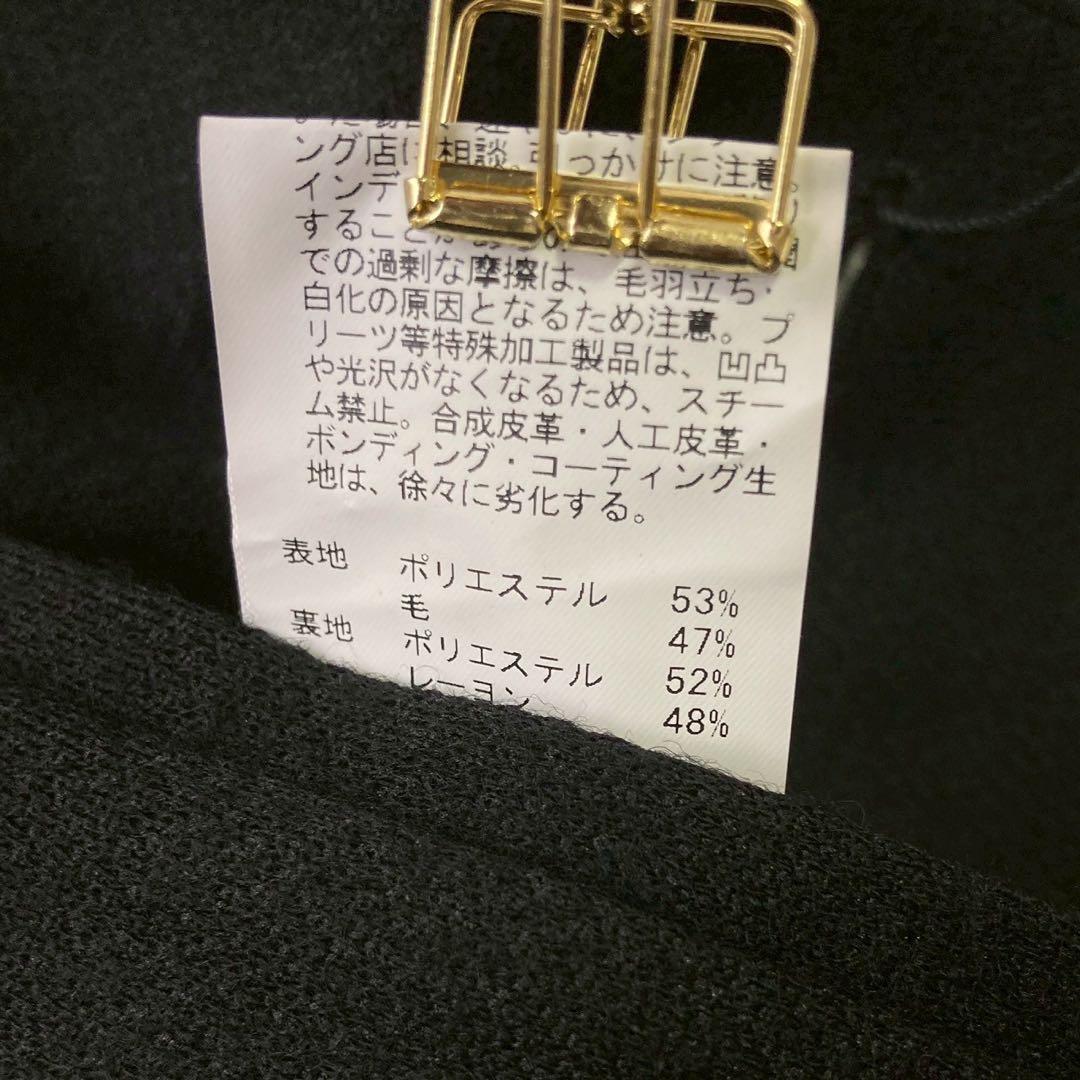 《美品》TAKEO KIKUCHI ミドル丈コート ブラック M ビジネス 大人