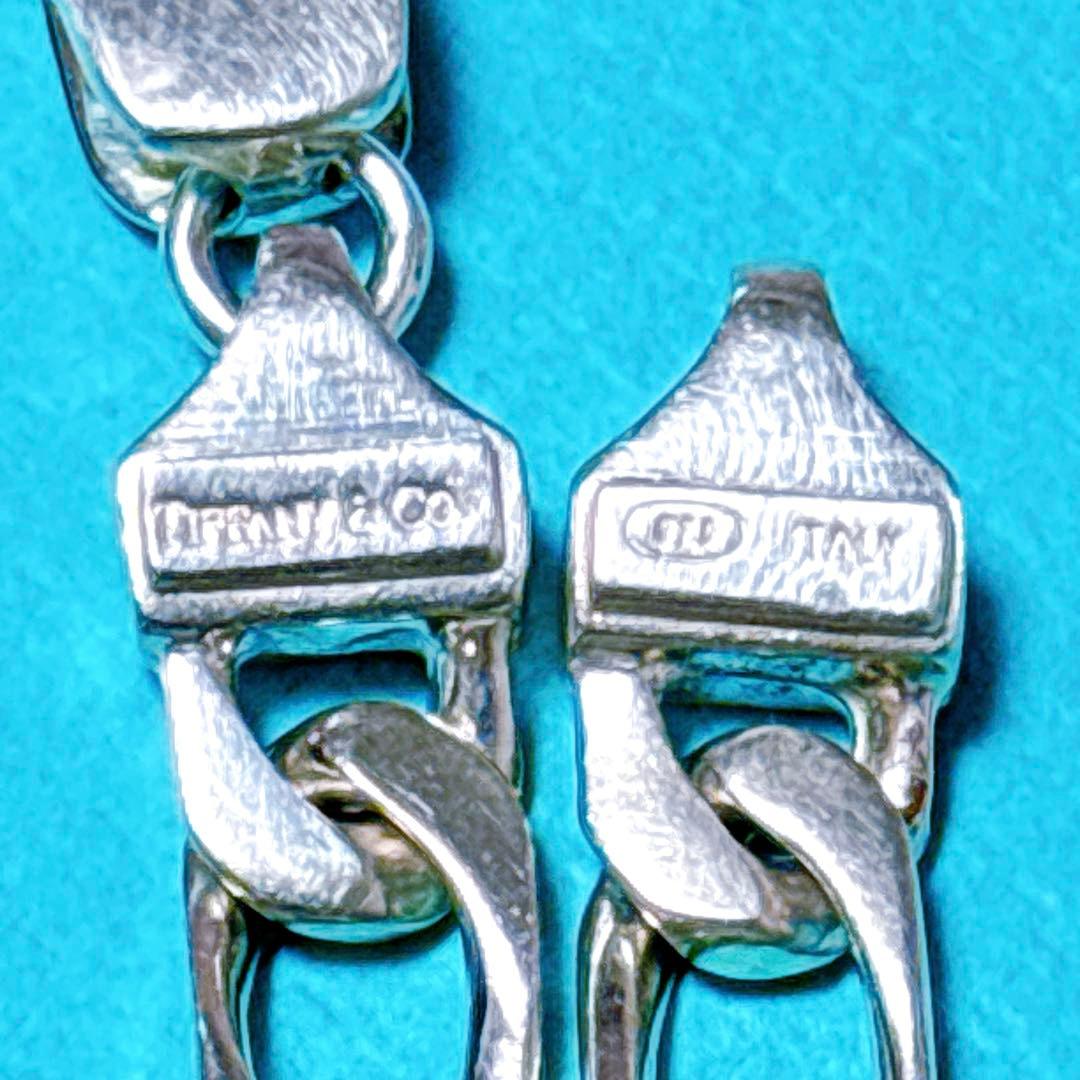 【美品】19.2cm ティファニー フィガロチェーン ブレスレット925/750