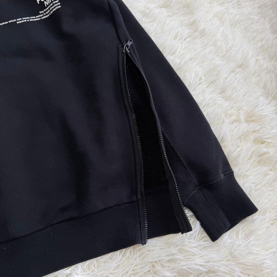 【tfw49】美品 トレーナー ワッペン ブラック 2サイズ メンズ