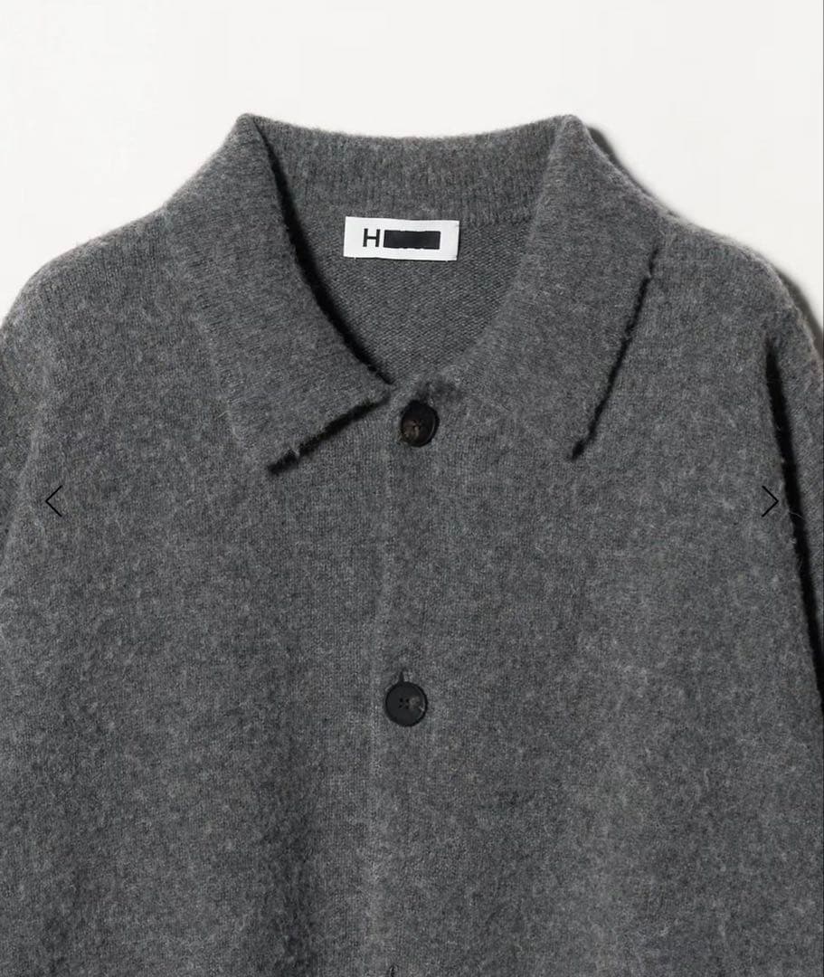 h beauty & youth ナッピングウール ポロカラー カーディガン - メルカリ