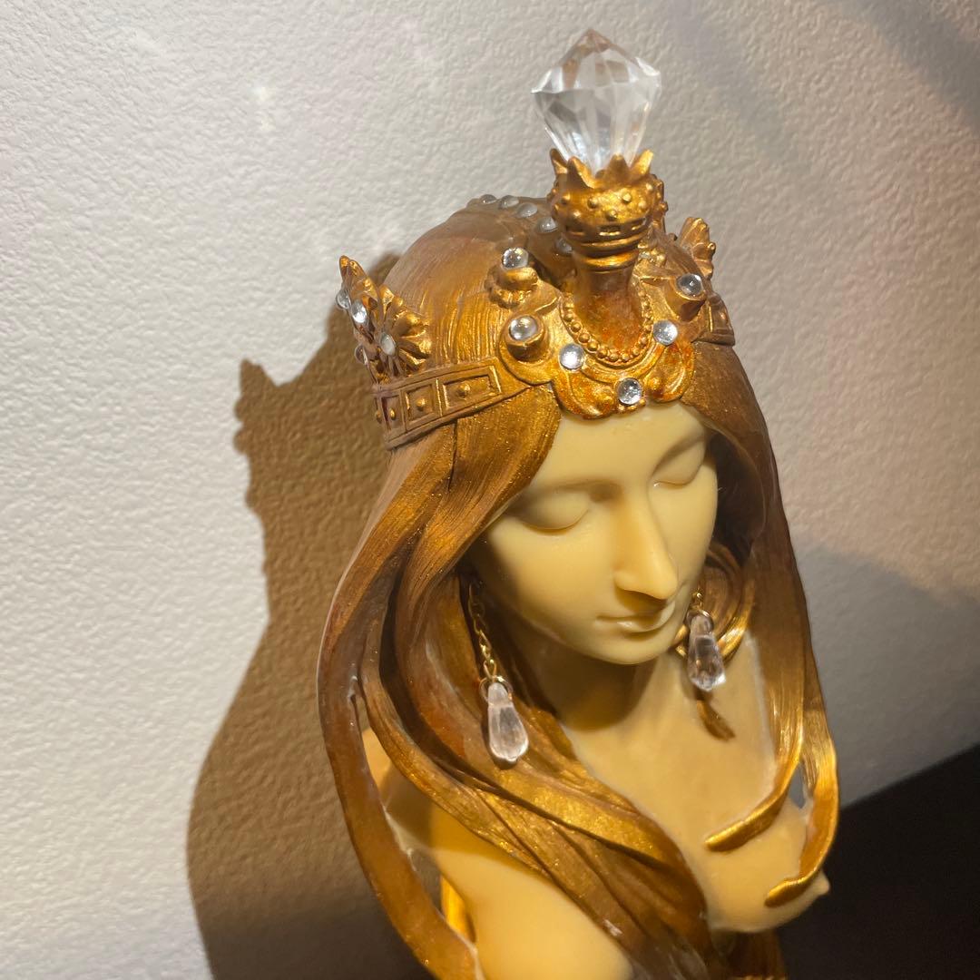 当日発送可能＊アンティーク ミュシャ 彫刻 オブジェ アールヌーボー