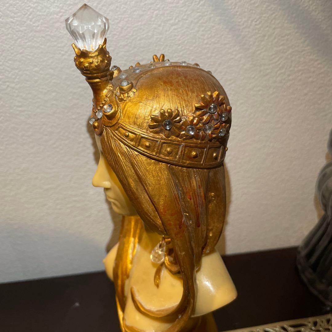 当日発送可能＊アンティーク ミュシャ 彫刻 オブジェ アールヌーボー