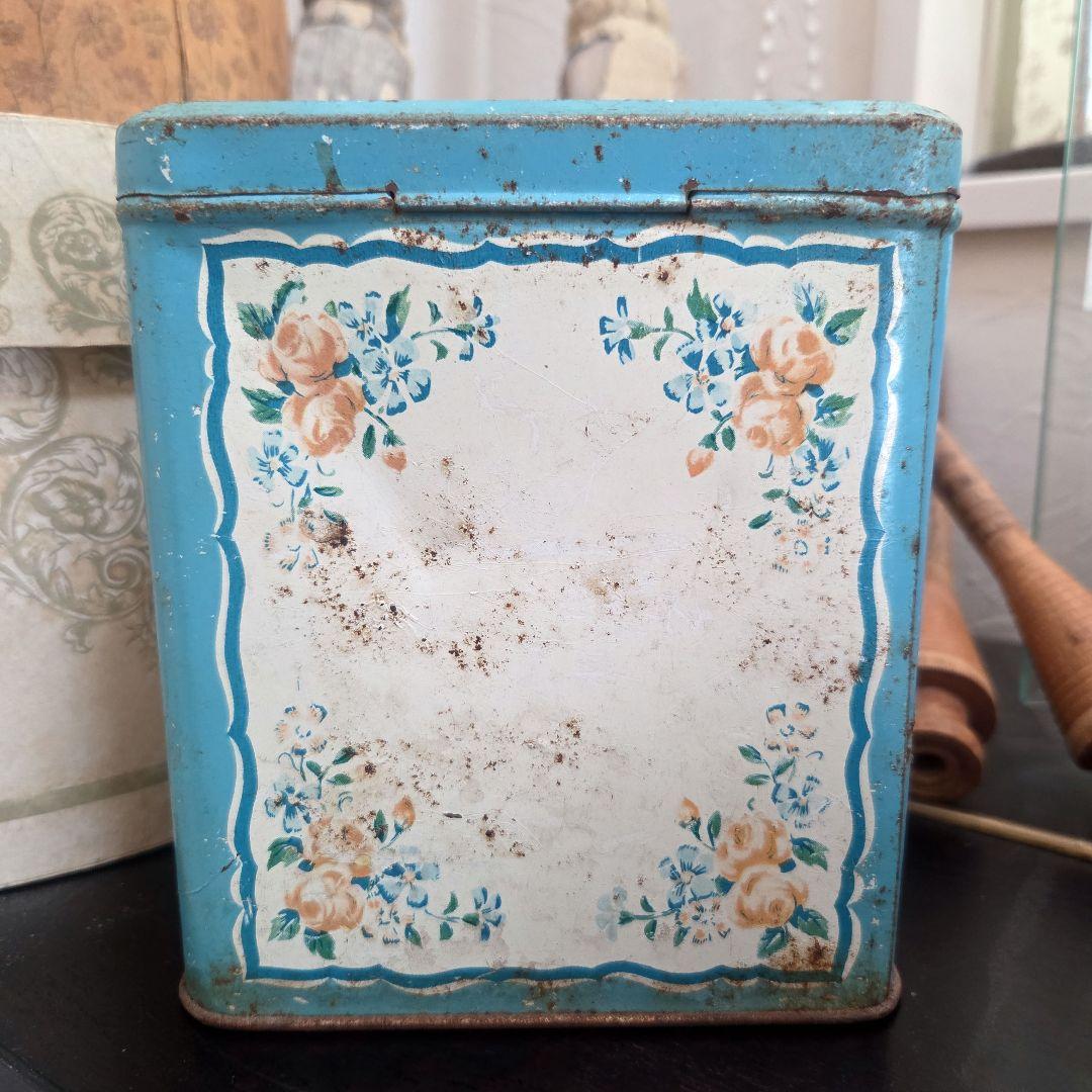 アンティーク ショコラムニエ tin 缶 CAFE ヴィンテージ