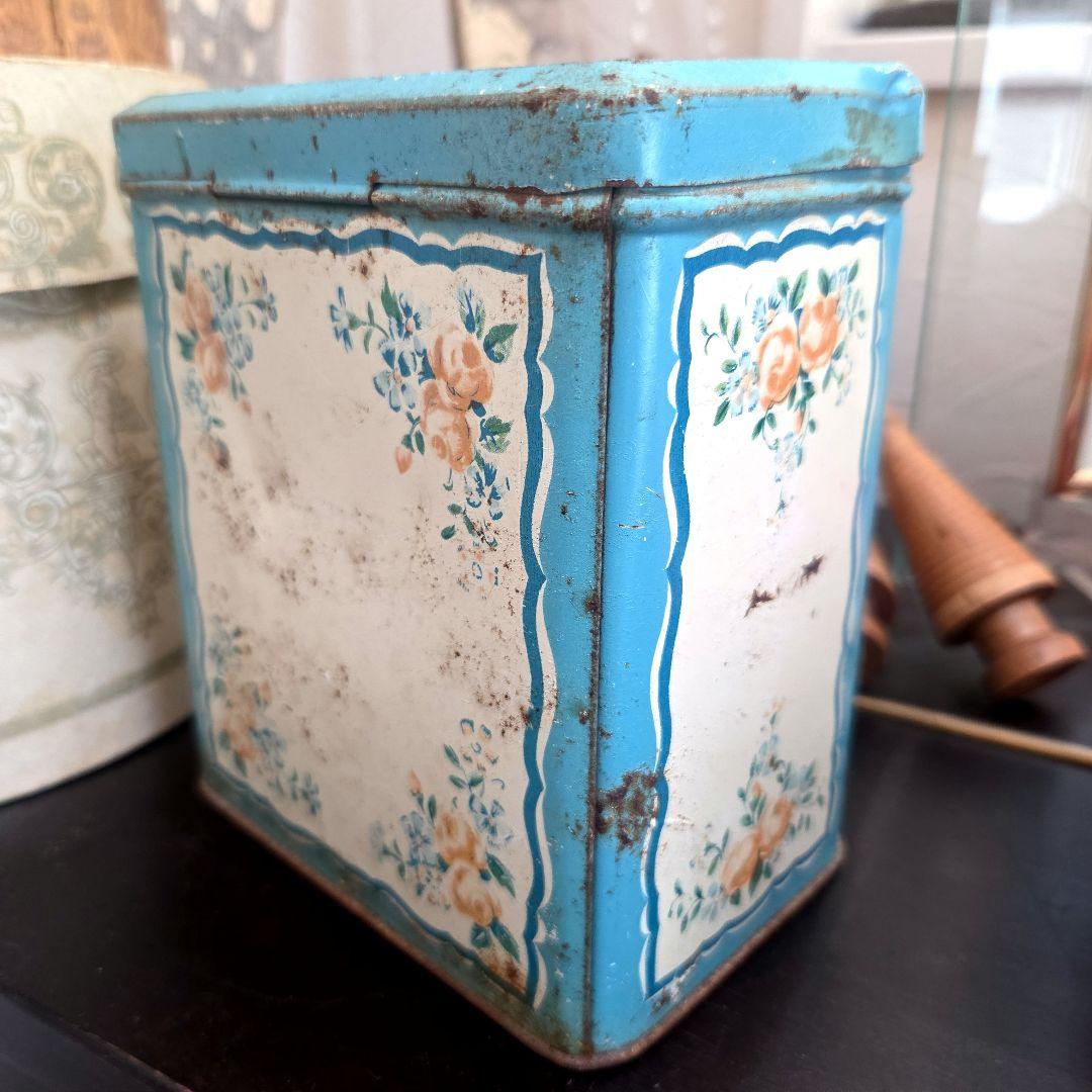 アンティーク ショコラムニエ tin 缶 CAFE ヴィンテージ